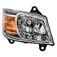 9035197 Passenger Side Halogen Headlight, Without bulb(s), Clear Lens, Chrome Interior