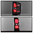 9036545 Driver and Passenger Side LED Tail Light, With bulb(s), Clear Lens, Black Interior, Xtune Series