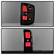 9036552 Driver and Passenger Side LED Tail Light, With bulb(s), Smoked Lens, Black Interior, Xtune Series
