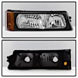 9036774 Driver and Passenger Side Halogen Headlight, With bulb(s), Clear Lens, Black Interior, Xtune Series