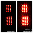 9036842 Driver and Passenger Side LED Tail Light, With bulb(s), Smoked Lens, Black Interior, Xtune Series