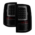 9038488 Driver and Passenger Side LED Tail Light, Without bulb(s), Smoked Lens, Black Interior