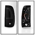 9038501 Driver and Passenger Side LED Tail Light, With bulb(s), Smoked Lens, Black Interior, Fleetside, Xtune Series