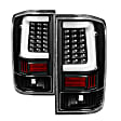 9038532 Driver and Passenger Side LED Tail Light, With bulb(s), Clear Lens, Black Interior, Xtune Series