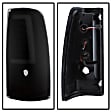 2000 Chevrolet Silverado 2500 - Driver and Passenger Side LED Tail Light, With bulb(s), Smoked Lens, Black Interior, xTune Version 3 Series