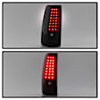 9039218 Driver and Passenger Side LED Tail Light, With bulb(s), Smoked Lens, Black Interior, Fleetside, Xtune Series