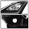 2012 Infiniti G37 - Driver and Passenger Side Halogen Headlight, With bulb(s), ; With Sequential Turn Signal; HID Models Only; Not For Use With  And Models With AFS, Clear Lens, Black Interior, Coupe, Xtune Series