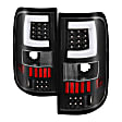 2008 Ford F-150 - Driver and Passenger Side LED Tail Light, With bulb(s), Clear Lens, Black Interior, Fleetside, xTune Version 3 Series
