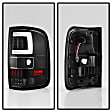 2008 Ford F-150 - Driver and Passenger Side LED Tail Light, With bulb(s), Clear Lens, Black Interior, Fleetside, xTune Version 3 Series