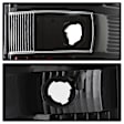 2008 Ford F-150 - Driver and Passenger Side LED Tail Light, With bulb(s), Clear Lens, Black Interior, Fleetside, xTune Version 3 Series