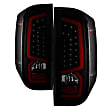 9040450 Driver and Passenger Side LED Tail Light, With bulb(s), Smoked Lens, Black Interior, Xtune Series