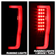 9041600 Driver and Passenger Side LED Tail Light, With bulb(s), Clear Lens, Black Interior, Xtune Series