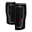 9041617 Driver and Passenger Side LED Tail Light, With bulb(s), Smoked Lens, Black Interior, Xtune Series