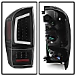 9041686 Driver and Passenger Side LED Tail Light, With bulb(s), Clear Lens, Black Interior, Xtune Series