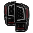 9041693 Driver and Passenger Side LED Tail Light, With bulb(s), Smoked Lens, Black Interior, Xtune Series