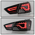 9042164 Driver and Passenger Side LED Tail Light, With bulb(s), Smoked Lens, Black Interior