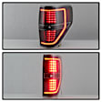 9042188 Driver and Passenger Side LED Tail Light, With bulb(s), Clear Lens, Black Interior