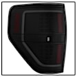 9042195 Driver and Passenger Side LED Tail Light, With bulb(s), Smoked Lens, Black Interior