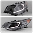 9042218 Driver and Passenger Side Halogen Headlight, With bulb(s), Clear Lens, Black Interior, Xtune Series