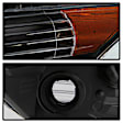 9042218 Driver and Passenger Side Halogen Headlight, With bulb(s), Clear Lens, Black Interior, Xtune Series