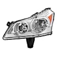 9042553 Driver Side Halogen Headlight, Without bulb(s), Clear Lens, Chrome Interior