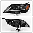2015 Chevrolet Impala - Driver and Passenger Side Halogen/LED Headlight, With bulb(s), Halogen Models Only; Will Not Fit Xenon/HID Model, Clear Lens, Black Interior, Xtune Series