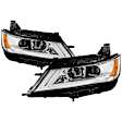 9042898 Driver and Passenger Side Halogen Headlight, With bulb(s), Clear Lens, Chrome Interior, Xtune Series