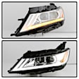9042898 Driver and Passenger Side Halogen Headlight, With bulb(s), Clear Lens, Chrome Interior, Xtune Series