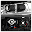 9042898 Driver and Passenger Side Halogen Headlight, With bulb(s), Clear Lens, Chrome Interior, Xtune Series