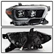 9042997 Driver and Passenger Side LED Headlight, With bulb(s), Clear Lens, Black Interior, DRL Series