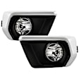9050954 Front, Driver and Passenger Side Halogen Fog Light, With bulb(s)