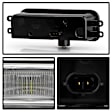 9054006 Front, Driver and Passenger Side LED Fog Light, With bulb(s)
