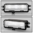 9054006 Front, Driver and Passenger Side LED Fog Light, With bulb(s)