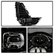 9054136 Front, Driver and Passenger Side LED Fog Light, With bulb(s)