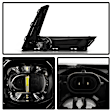 9054198 Front, Driver and Passenger Side LED Fog Light, With bulb(s)