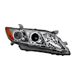 9943218 Passenger Side Halogen Headlight, Without bulb(s), Chrome