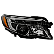 9956294 Passenger Side Halogen Headlight, With bulb(s), Black