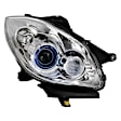 9957109 Passenger Side HID/Xenon Headlight, With bulb(s), Clear Lens, Chrome Interior