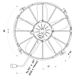30102038 OE Replacement Auxiliary fan, Single fan