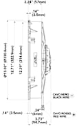 30102038 OE Replacement Auxiliary fan, Single fan