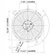 30102044 OE Replacement Auxiliary fan, Single fan