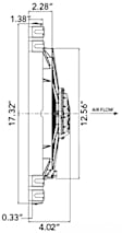30102130 OE Replacement Auxiliary fan, Single fan