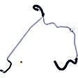 3403000 OE Replacement Series Power Steering Return Line Hose Assembly