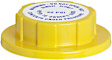 10261 Radiator Cap - Round, 20 lbs., Yellow, Plastic, Sold individually
