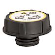 10261 Radiator Cap - Round, 20 lbs., Yellow, Plastic, Sold individually