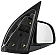 Passenger Side Mirror, Power Adjust, Manual Folding, Non-Heated, Textured Black, No Signal Light, No Memory, No Puddle Light, No Auto-Dimming, No Blind Spot Feature