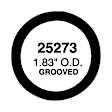 25273 Thermostat Gasket - Direct Fit, Sold individually