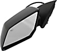 Driver Side Mirror, Power Adjust, Heated, Manual Folding, Textured Black, No Signal Light, No Memory, No Puddle Light, No Auto-Dim, No Blind Spot Feature