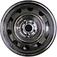 STL02485U45N Steel Painted Black Wheel, 17 in. X 6.5 in., 5 x 5 in. Bolt Pattern