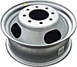 STL05125U20N Front or Rear Steel Silver Wheel - 16 in. X 6.5 in., 8 x 6.5 in. Bolt Pattern